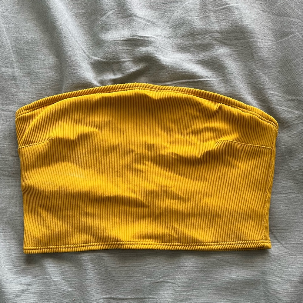 Aerie Tube Yellow Bikini Top